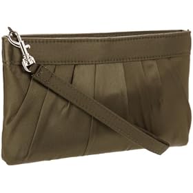 purple beaded clutch La Regale Womens Zip Wristlet With Rouch