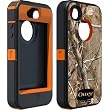 Otterbox Defender Realtree Series Hybrid Case & Holster for iPhone 4 & 4S  - Retail Packaging - Blaze Orange/AP Camo Pattern
