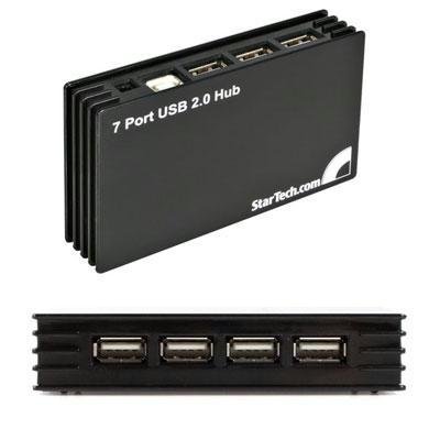 Startechcom 7 Port Usb 2.0 Hub External Hot-Pluggable 480 Mbps Black Support Mac Pc