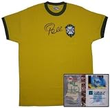 Pele Signed Brazil Shirt - Soccer - Authentic Celebrity Autographed