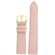 Watch Band Genuine Leather Lizard Grain Pink 16mm