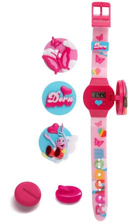 Dora The Explorer LCD Watch (2009 Design) with Interchangeable Characters