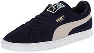 PUMA Men's Suede Classic + Sneaker, Peacoat/White, 10 M US