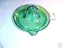 Tiny Green Carnival Glass Barnes Reamer