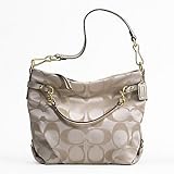 Coach Signature Sateen Brooke Gold Khaki 17183