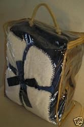 Super Soft Faux FUR / Micro Fiber Reversible Blanket / Bedspread / Throw , Navy blue