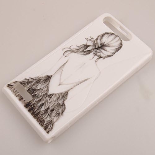 Jiayitong Pattern Design TPU Silicone Case For Huawei Ascend G6 / EE Kestrel 4G Protective Shell Cover Back Skin (Backgirl)