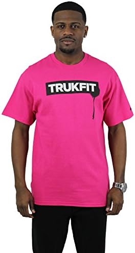 Trukfit Drip Men's Crewneck Logo T-Shirt Rich Gang YMCMB Pink Sz XL