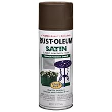 Rust-Oleum 241239 Satin Enamels Spray, Dark Brown, 12-Ounce