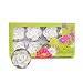8 handmade scented white rose tealight gift box set