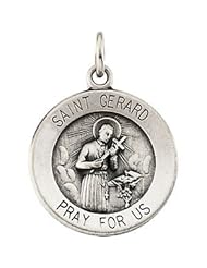 St. Saint Gerard Medal Pendant 14K Gold Yellow R16326