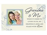 Ivory Wooden Standing Grandma and Me Storyboard Frame, Holds 3