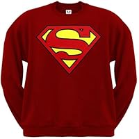 Superman - Mens Shield Sweatshirt - Large Red