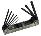 Lisle 42000 9 Piece Folding SAE Short Arm Hex Key Set