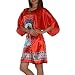 SILK COUTURE Womens Silk Long Free Flowing Blouse Top / Casual Dress (Size: L-XL)