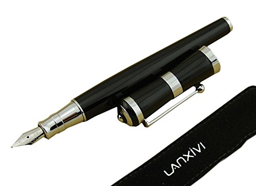 Lanxivi fuliwen fountain pen black color fine nib size …