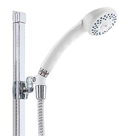 Buy Alsons 1551BX Full-Spray Hand Shower with 24-Inch Glide Rail with Adjustable Pin... by Alsons now!