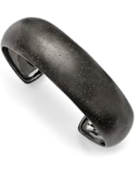 Leslies Sterling Silver Ruthenium-plated Radiant Essence Cuff Bangle
