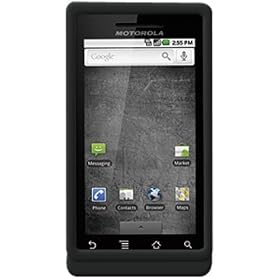 Amzer Rubberized Snap On Crystal Hard Casefor Motorola Droid A855 (Black)