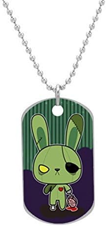 BUNNY RIPPER KAWAII ZOMBIES Custom OvaL Dog Tag (Large Size) Pet Tag Cat Animal Tag