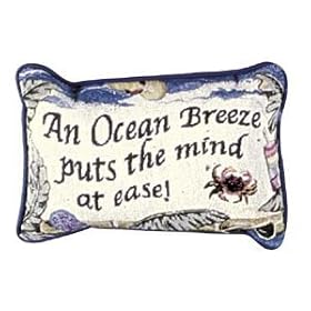 An Ocean Breeze Decorative Tapestry Toss Pillow
