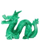 Faux Jade Chinese Dragon Statue