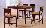 Audrey Cappuccino Counter Height Table