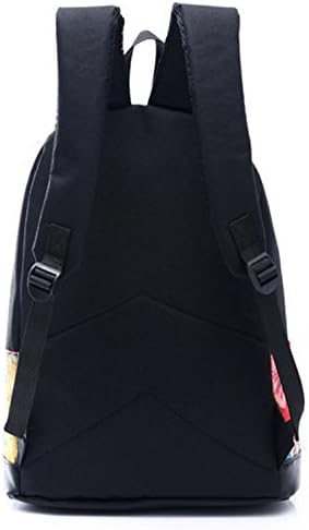 Jonesport Causal Style Lightweight Canvas Backpacks School Backpack Canvas Black 2