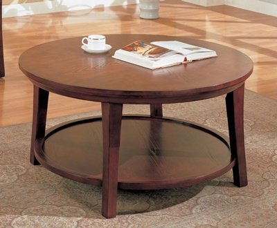 Anthony OCT459 - 38 inch Round Coffee Table with shelf Anthony OCT459 - 38 inch Round Coffee Table with shelf