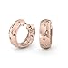 Bling Jewelry 925 Sterling Silver Etoile CZ Huggie Hoop Earrings