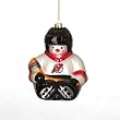 New Jersey Devils NHL Glass Snowman Ornament (5.5")