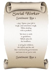 Social Worker Personalised Gift Poem Print: Amazon.co.uk: Kitchen &amp; Home