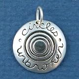 .925 Sterling Silver Circles Unbroken Charm by SilverChicks