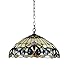 Chloe Lighting CH33353VR18-DH2 Tiffany-Style Victorian 2 Light Ceiling Pendent Fixture 18-Inch Shade, Multi-Colored