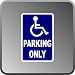 Disabled Handicap Parking Only Quality Aluminum .40