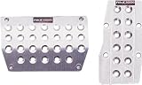 Silver Billet Aluminum Pedal Pads for Automatic