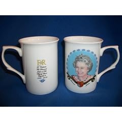 H M K�nigin Queen Elizabeth II Diamantenes Kronjubil�um Diamond Jubilee China Becher 1952-2012