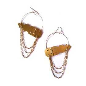 Chain Hinge Hoop Earrings