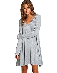 V-neck Long Sleeves Fall 2015  Dress