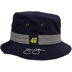Chase Authentics Jimmie Johnson Navy Blue-Gray Black Angler Reversible Bucket Hat