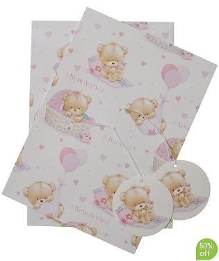 Girl Baby Bear Wrap and Tag
