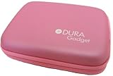 DURAGADGET Pink Hard Digital camera carry case / bag with belt clip for Can ....
