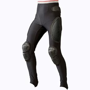 コミネ KOMINE SK-612 ハードプラスチックガードで下半身を強力に保護 プロテクトメッシュアンダーパンツ ロング ブラック L 04-612