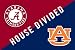 Auburn University and University of Alabama - House Divided Indoor/Outdoor Floormat