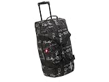 Quiksilver Luggage- Quiksilver Wheelie Luggage- Quiksilver Century Wheel Bag Raven One Size