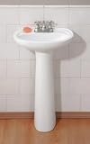 Cheviot 617W21-4 White Fiore Pedestal Lavatory with 4 Faucet Centers from the Fiore Collection 6172
