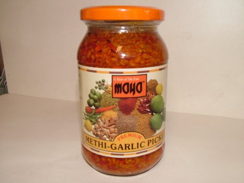 Methi Garlic Pickle by Maya Overseas Foods Inc.