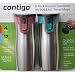Contigo 2 Pack 16 Oz Double Wall Vacuum Insulated Autoseal Stainless Steel Travel Mugs - Pink & Turquoise