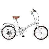 My Pallas(マイパラス) 折畳自転車20インチ 6段変速 荷台付 カラー/ホワイト M-206-W