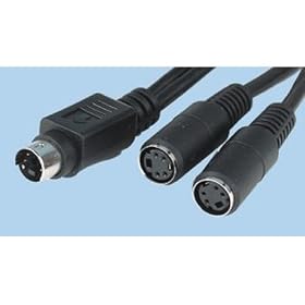 SVHS S-Video Splitter Cable 4 pin Adapter Lead - 2 to 1